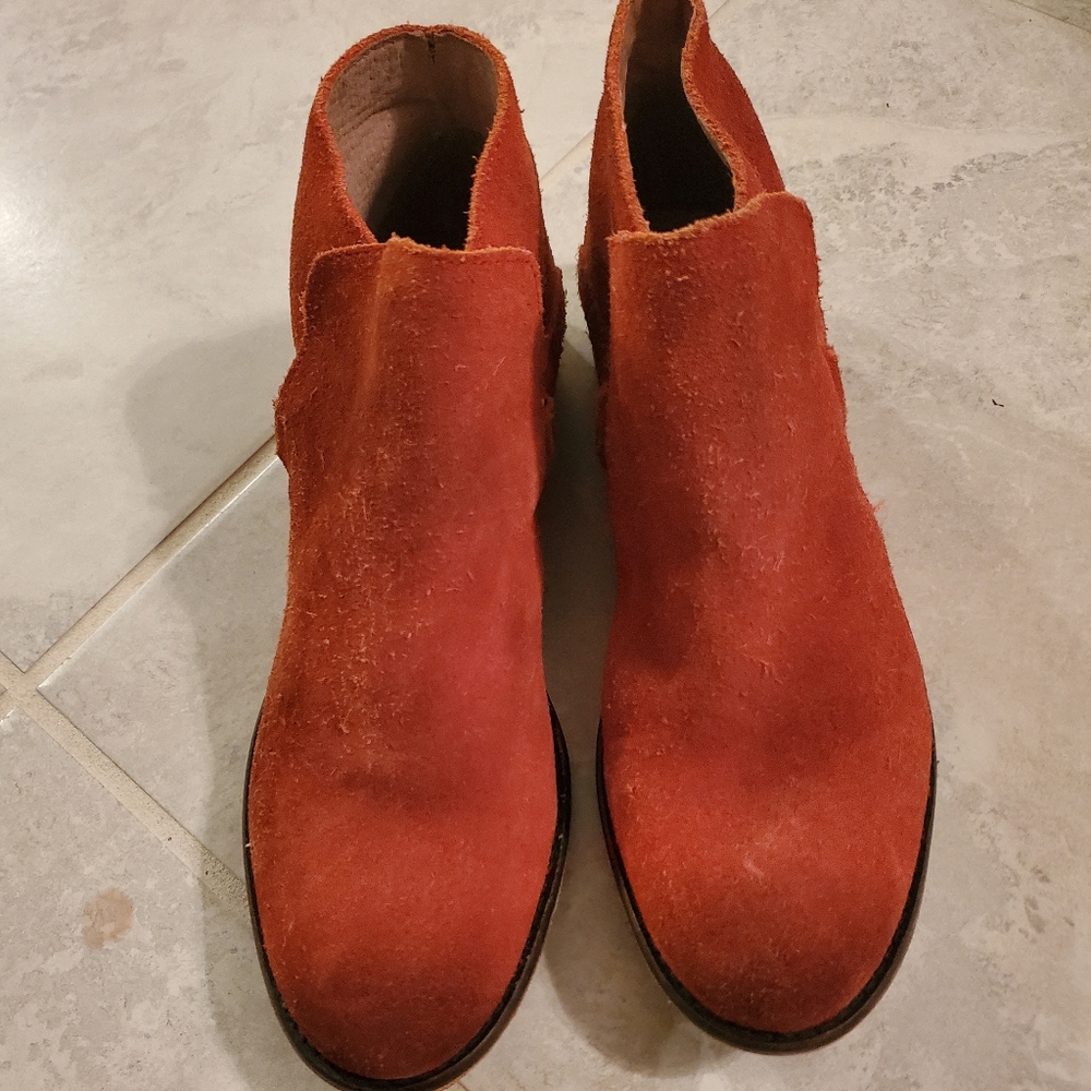 Suede booties